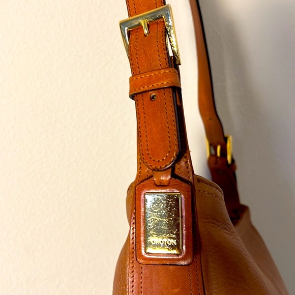 Oroton Australia Brown Leather Shoulder Crossbody Handbag Purse - Picture 2 of 6